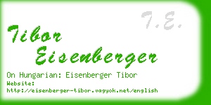 tibor eisenberger business card